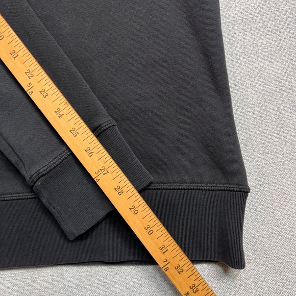 Billy Reid Shiloh Shawl Collar Pullover Sweatshirt Men XL Black Cotton Heritage - Picture 7 of 9